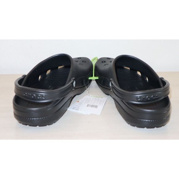 Crocs 10001-001 Men's Sz 13 Black Noir Classic Clogs - Picture 6 of 7